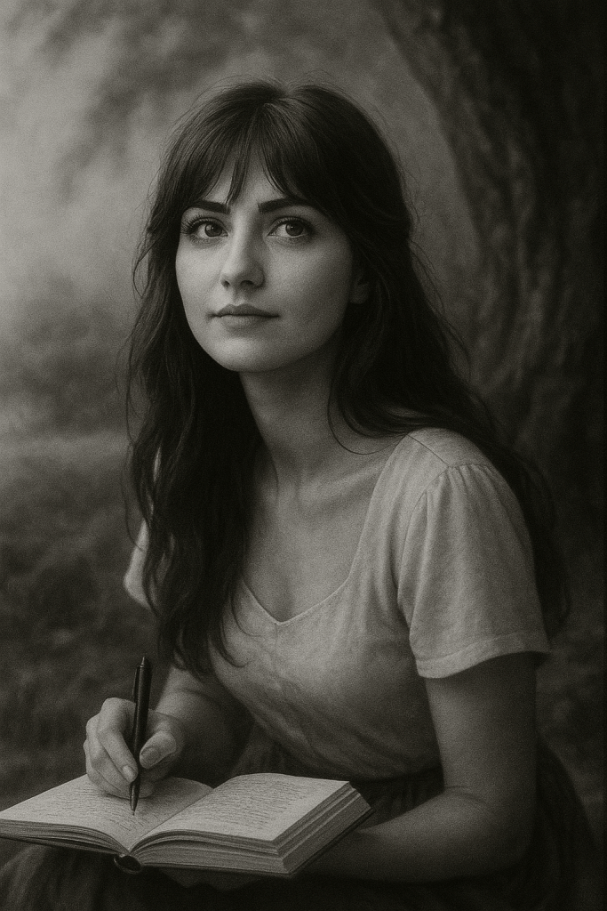 Yapay zeka destekli olarak oluşturulmuş görsel; anlatı evrenimin sembolik yansımasıdır." "An AI-generated image, symbolizing the emotional themes of my narrative.